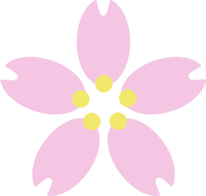 薄ピンク色の桜の花のイラスト 無料イラスト素材のillalet