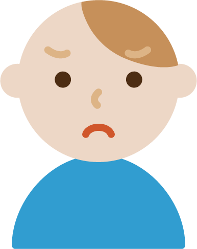 怒った顔の若い男性のイラスト 無料イラスト素材のillalet