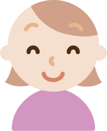 にっこり笑顔の若い女性のイラスト 無料イラスト素材のillalet