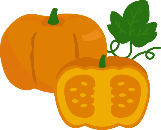 かぼちゃのイラスト3 無料イラスト素材のillalet