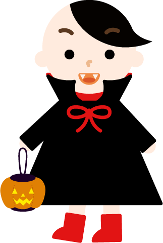 ハロウィンの吸血鬼の仮装のイラスト 無料イラスト素材のillalet