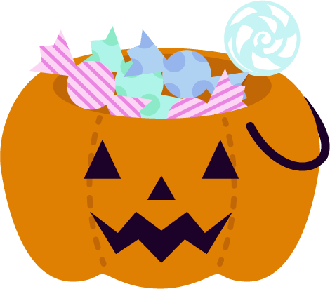 ハロウィンのお菓子かぼちゃのイラスト 無料イラスト素材のillalet