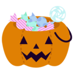 ハロウィンのかぼちゃとコウモリのイラスト 無料イラスト素材のillalet