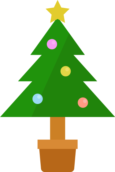 クリスマスツリーのイラスト 無料イラスト素材のillalet