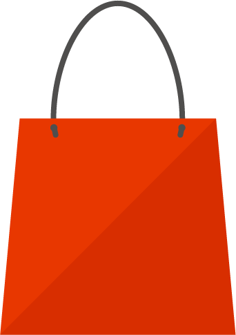 赤いショッピングバッグのイラスト 無料イラスト素材のillalet