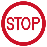 Stop のアイコンイラスト 赤 無料イラスト素材のillalet