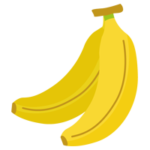 バナナのイラスト（2本）