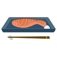焼き鮭 切り身 のイラスト2 無料イラスト素材のillalet