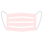 ピンクのマスクのイラスト