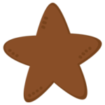 星型クッキーのイラスト