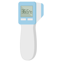 非接触型体温計のイラスト2