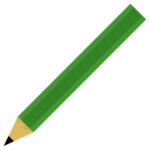 緑の鉛筆のイラスト
