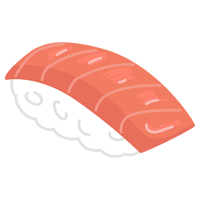 お寿司のイラスト（トロ）