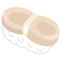 お寿司のイラスト（ホタテ）