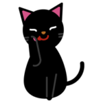 黒猫のイラスト2