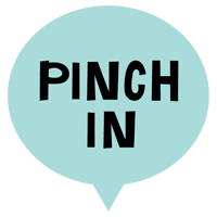 PINCH INの文字アイコンのイラスト