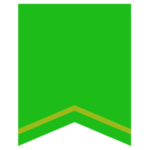 緑色のラベルのアイコンイラスト