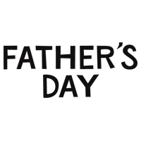 父の日「FATHER'S DAY」の文字のイラスト（黒）2