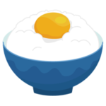 卵かけご飯のイラスト