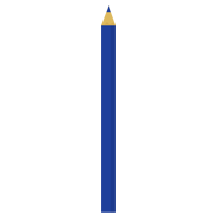 一本の青い色鉛筆のイラスト