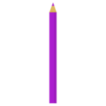 一本の紫色の色鉛筆のイラスト