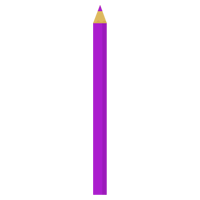 一本の紫色の色鉛筆のイラスト