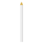 一本の白い色鉛筆のイラスト