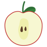 フルーツのリンゴのイラスト4