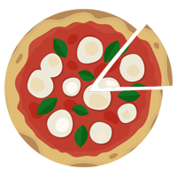 マルゲリータピザのイラスト2
