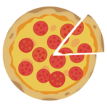 サラミピザのイラスト2