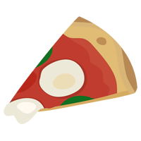 マルゲリータピザのイラスト3