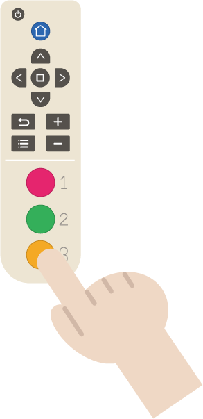 シンプルなボタンの白いリモコンのイラスト9