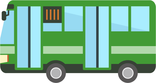 路線バスのイラスト（横）1