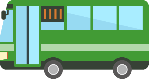 路線バスのイラスト（横）2