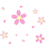 桜のパターン素材のイラスト1