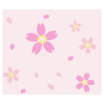 桜のパターン素材のイラスト2