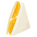 フルーツサンドのイラスト1（マンゴー）
