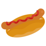 ホットドッグのイラスト2
