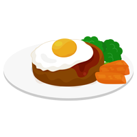 ハンバーグのイラスト3