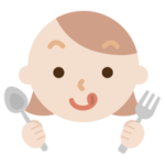 舌をペロっと出した若い女性の表情のイラスト2