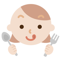 舌をペロっと出した若い女性の表情のイラスト2