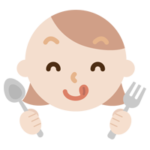 舌をペロっと出した若い女性の表情のイラスト4