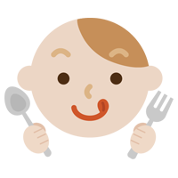 舌をペロっと出した若い男性の表情のイラスト3