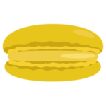 レモンのマカロンのイラスト1