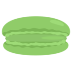 ピスタチオのマカロンのイラスト1