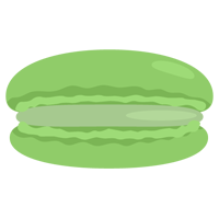 ピスタチオのマカロンのイラスト1