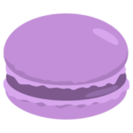 ブルーベリーのマカロンのイラスト2