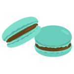 チョコミントのマカロンのイラスト3
