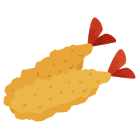エビフライのイラスト5