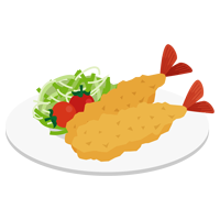 エビフライのイラスト6